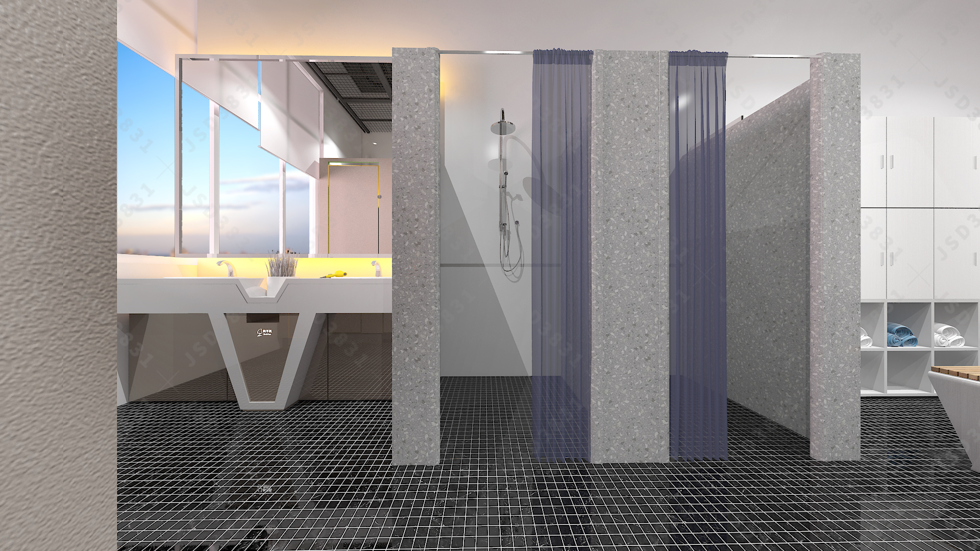 搏击馆,武术馆及武术学校设计-11