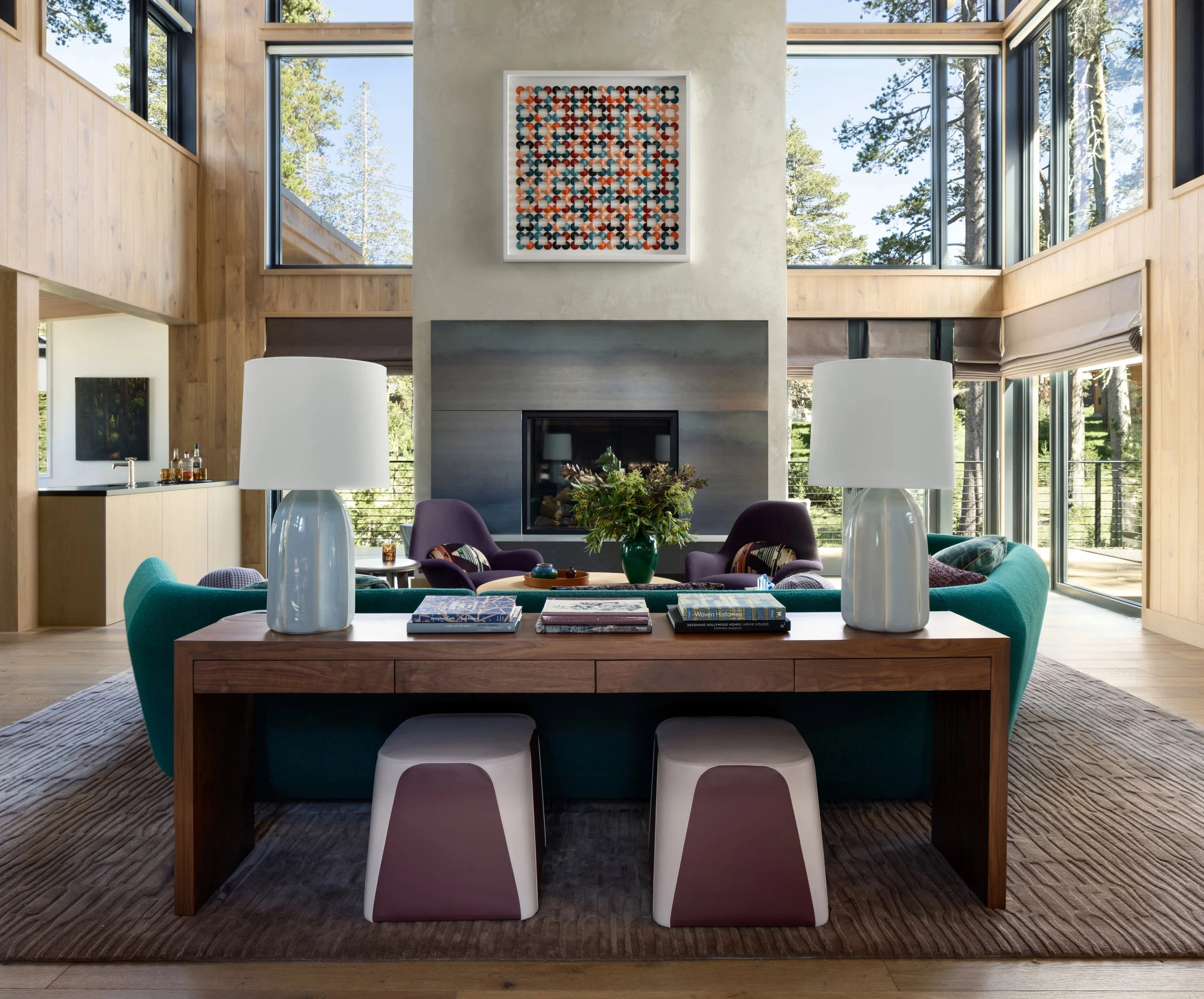 现代滑雪木屋丨Ann Lowengart Interiors-18