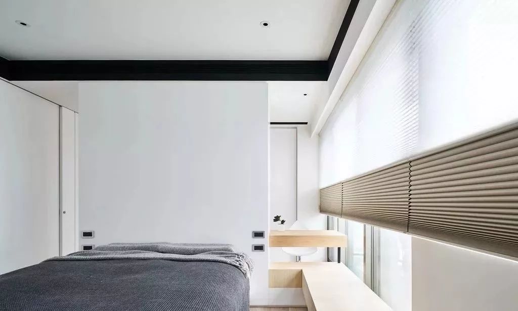 极简风格客厅书房一体化设计-99