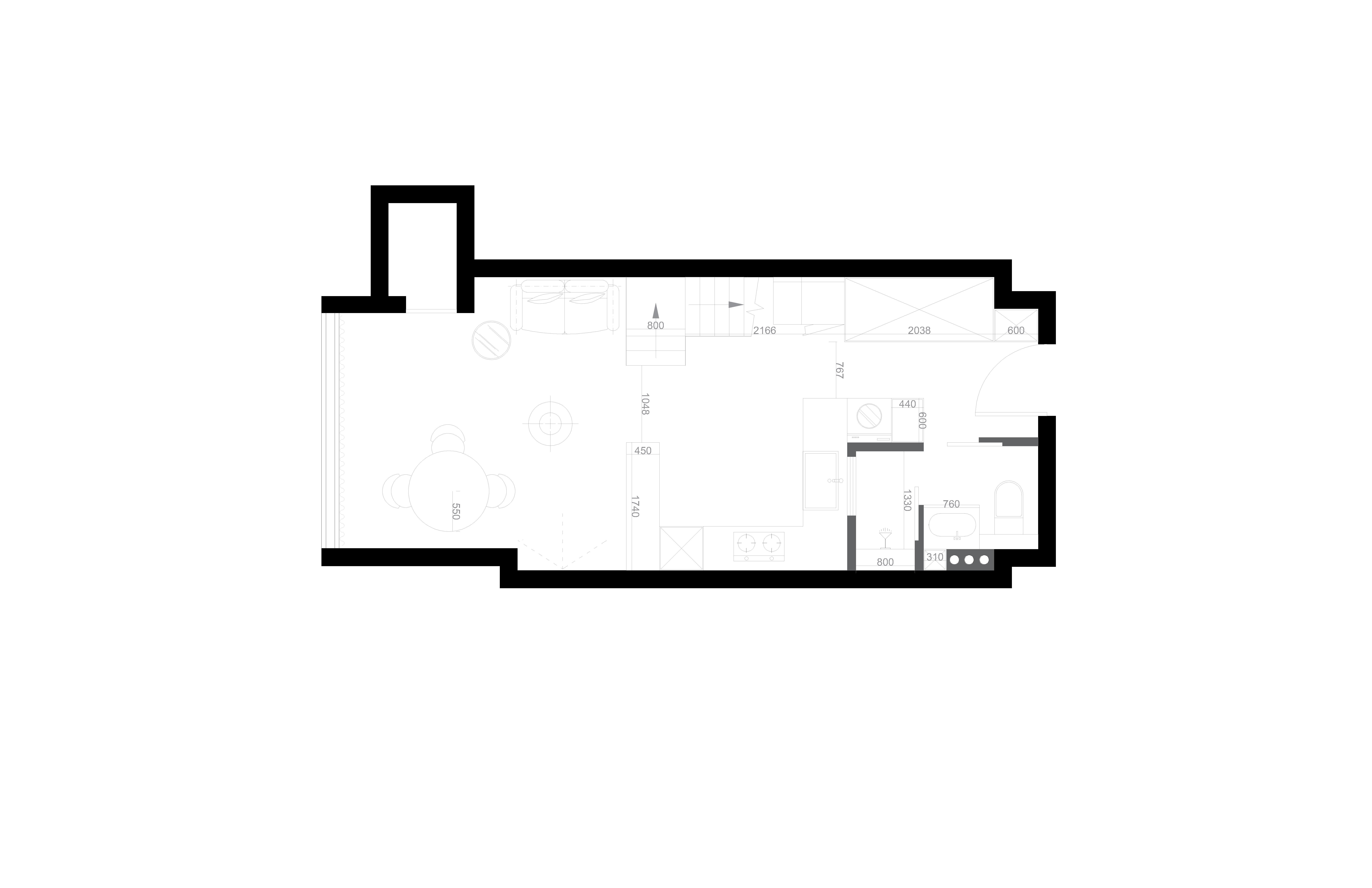 轻中古奶油色 loft 公寓设计丨中国杭州-4