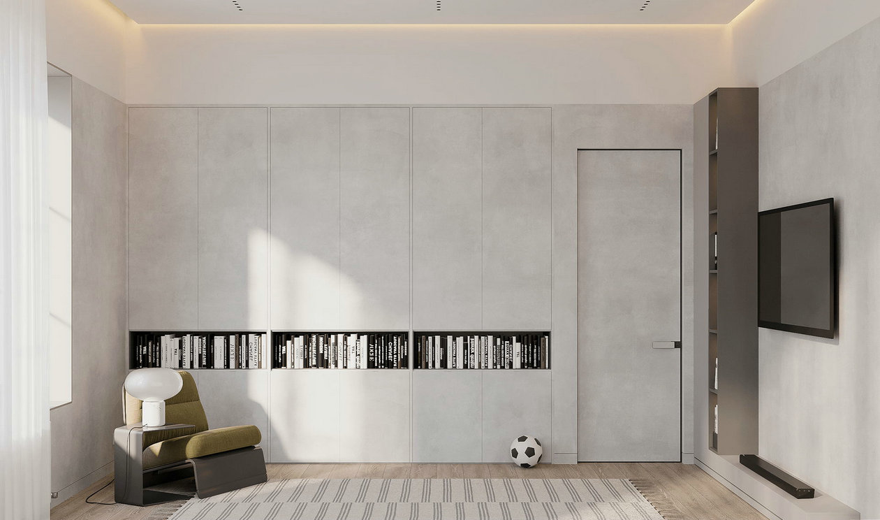 94㎡高级色系公寓设计-11