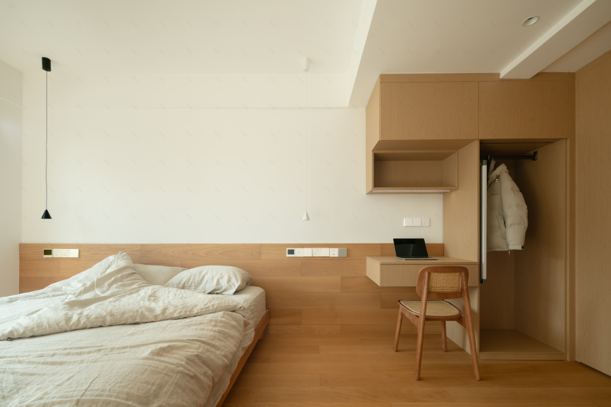 理工男的日式原木风之家丨木心设计研究室-40