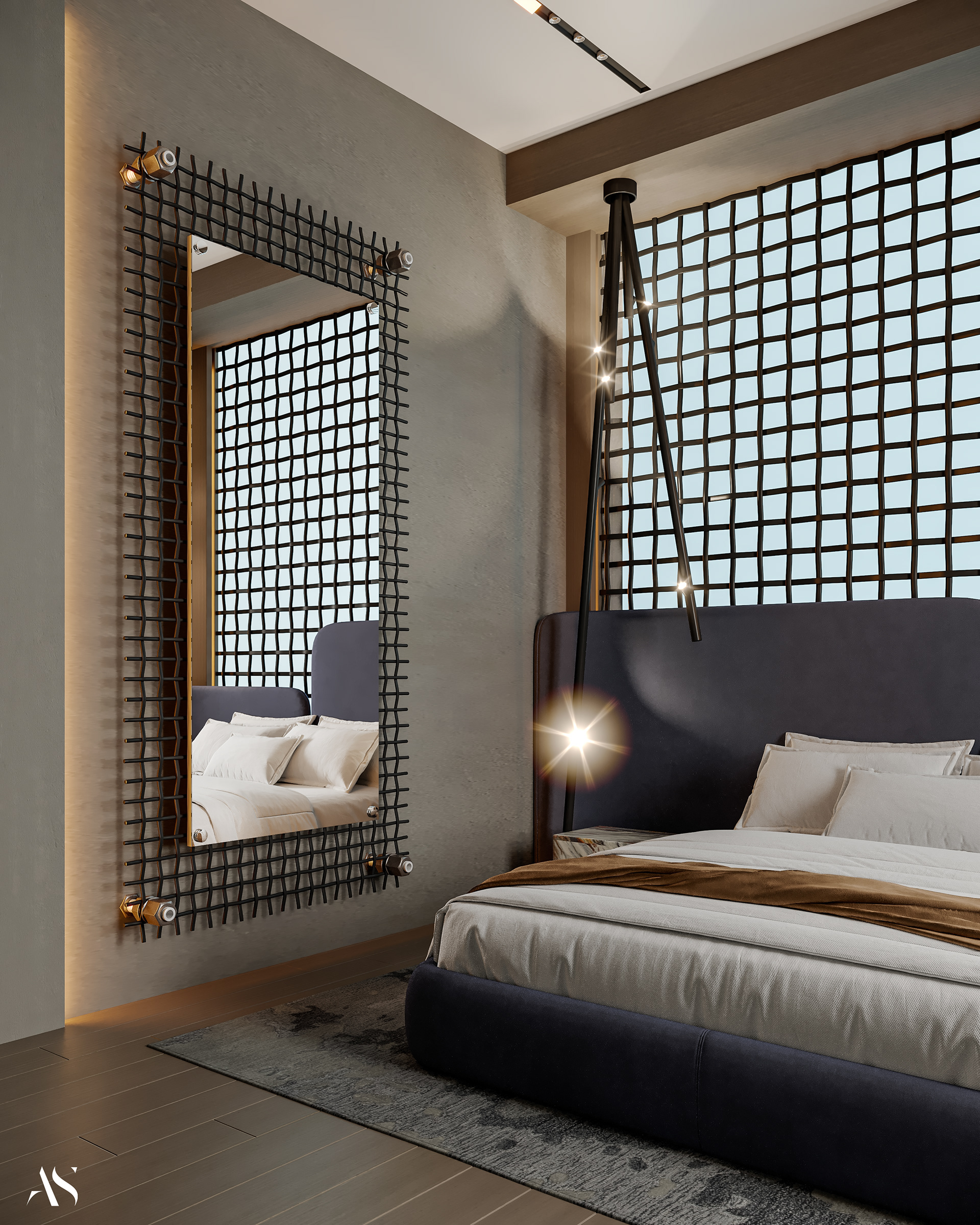 卧室房间设计丨沙特阿拉伯丨FATMA ALZAHRAA-9