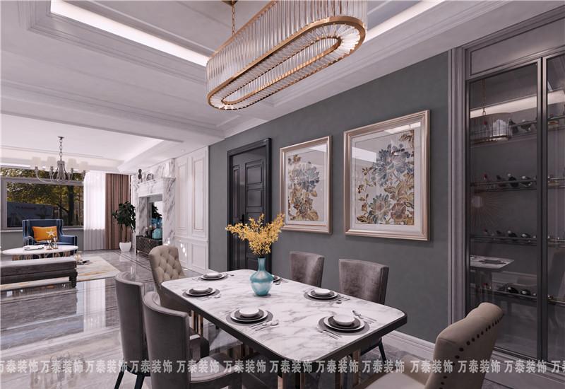 济南玉兰花园美式轻奢整装设计-10