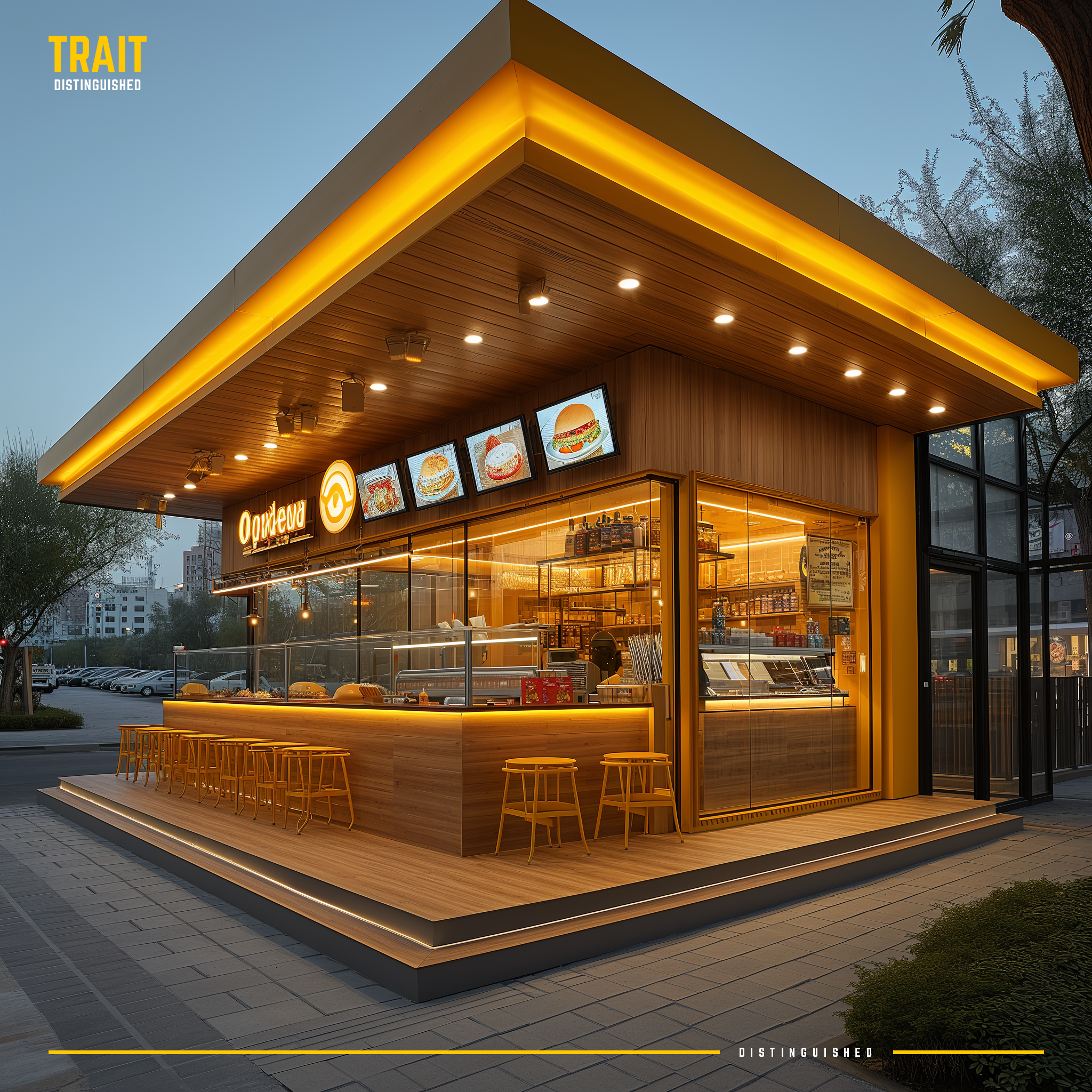 Yellow Pop-Up stores :: Midjourney-4