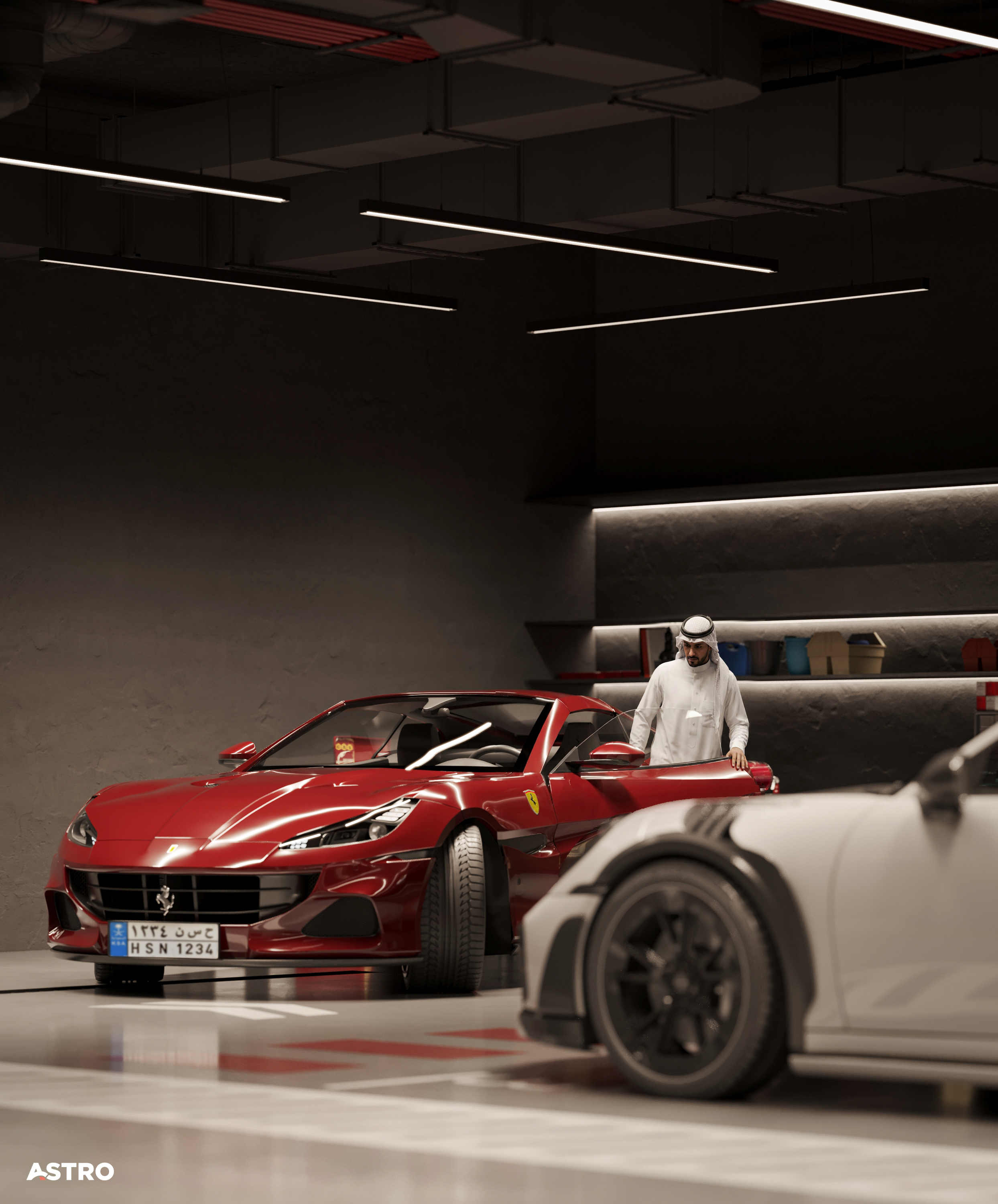 Basement Parking Design（地下室停车设计）丨沙特阿拉伯丨Astro Architects-20