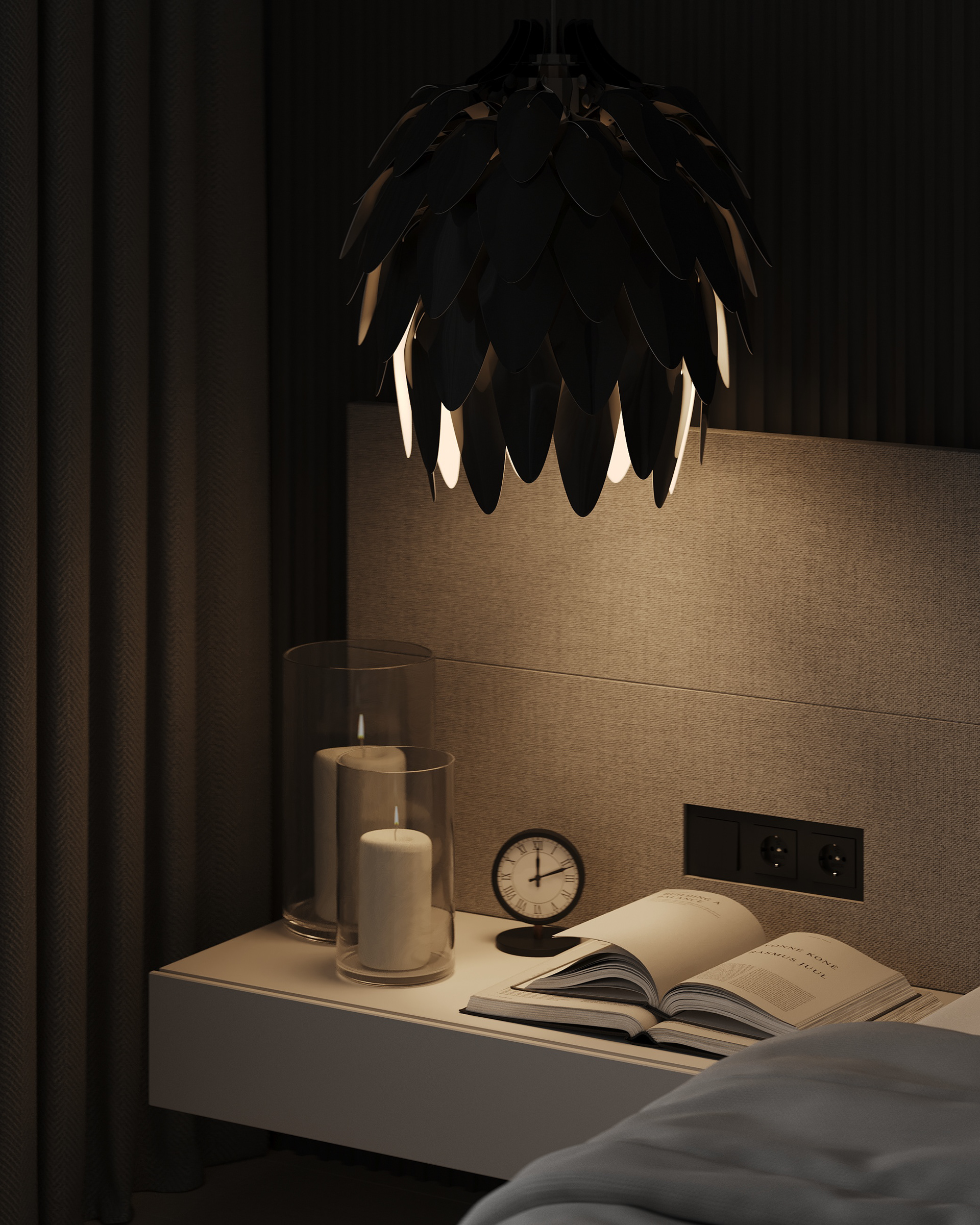 可视化主卧室设计丨挪威丨Inesa Orlenko-9