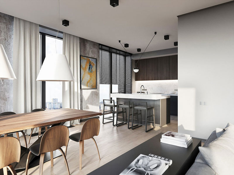 “隐形门”在雅致室内的设计项目丨FonBureau工作室-7