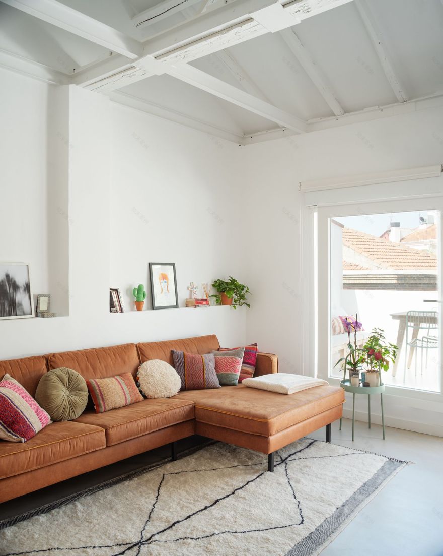 马德里70㎡电影人阁楼住宅设计丨西班牙马德里丨室内建筑师Ana Cubas-29