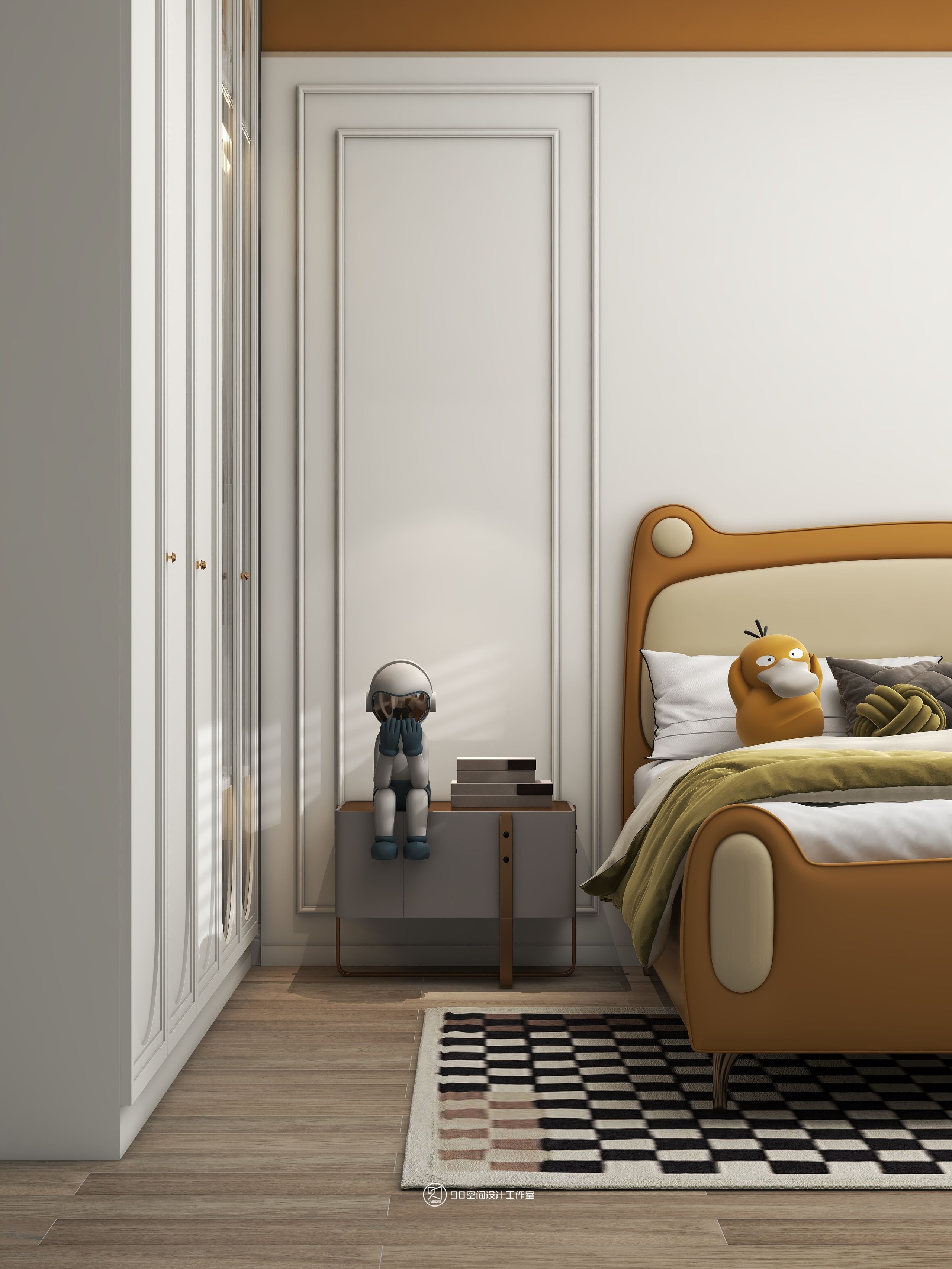 125㎡法式风,寻找家中氛围感丨90空间设计-34