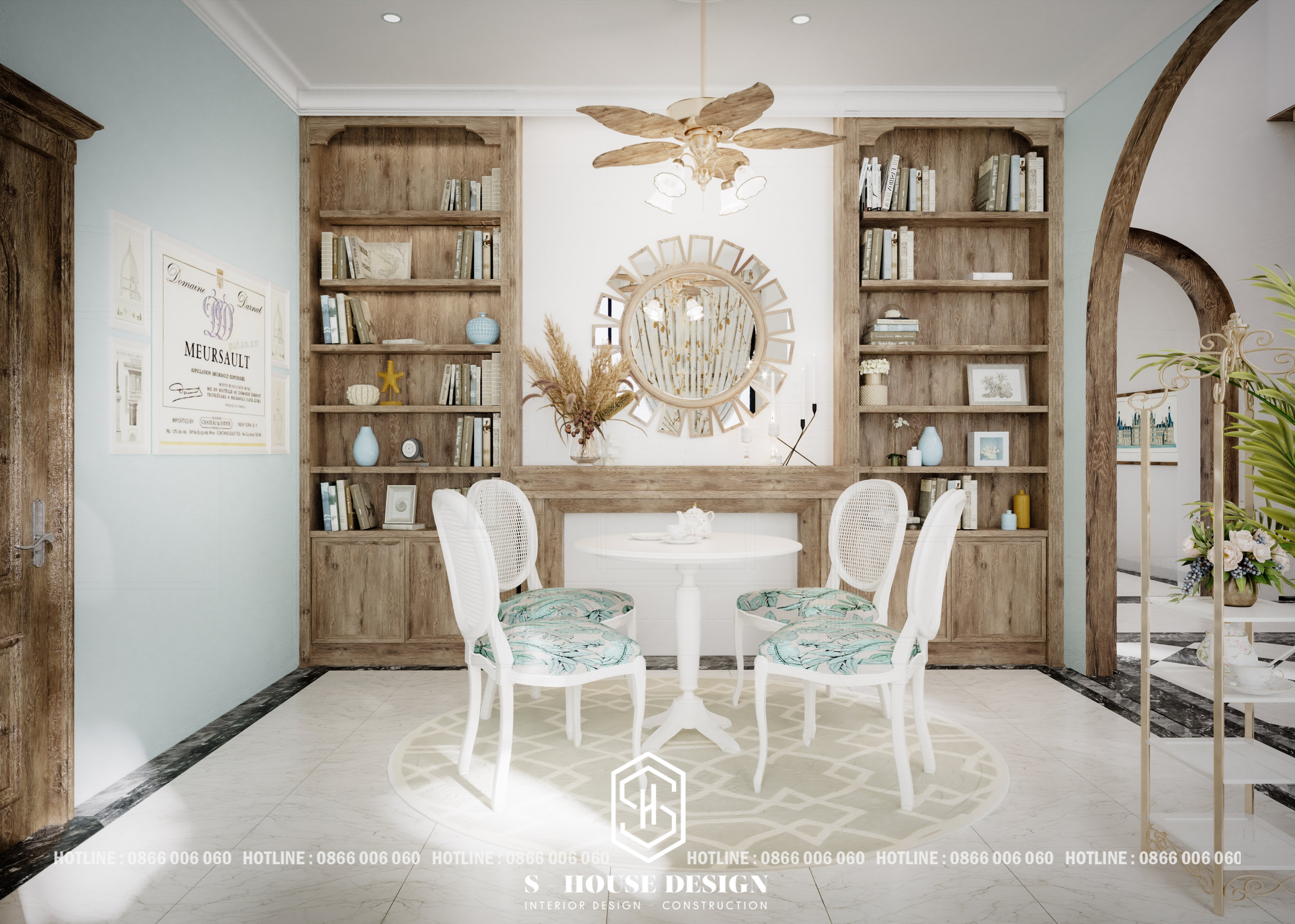 Interior design of Mediterranean garden villas-15