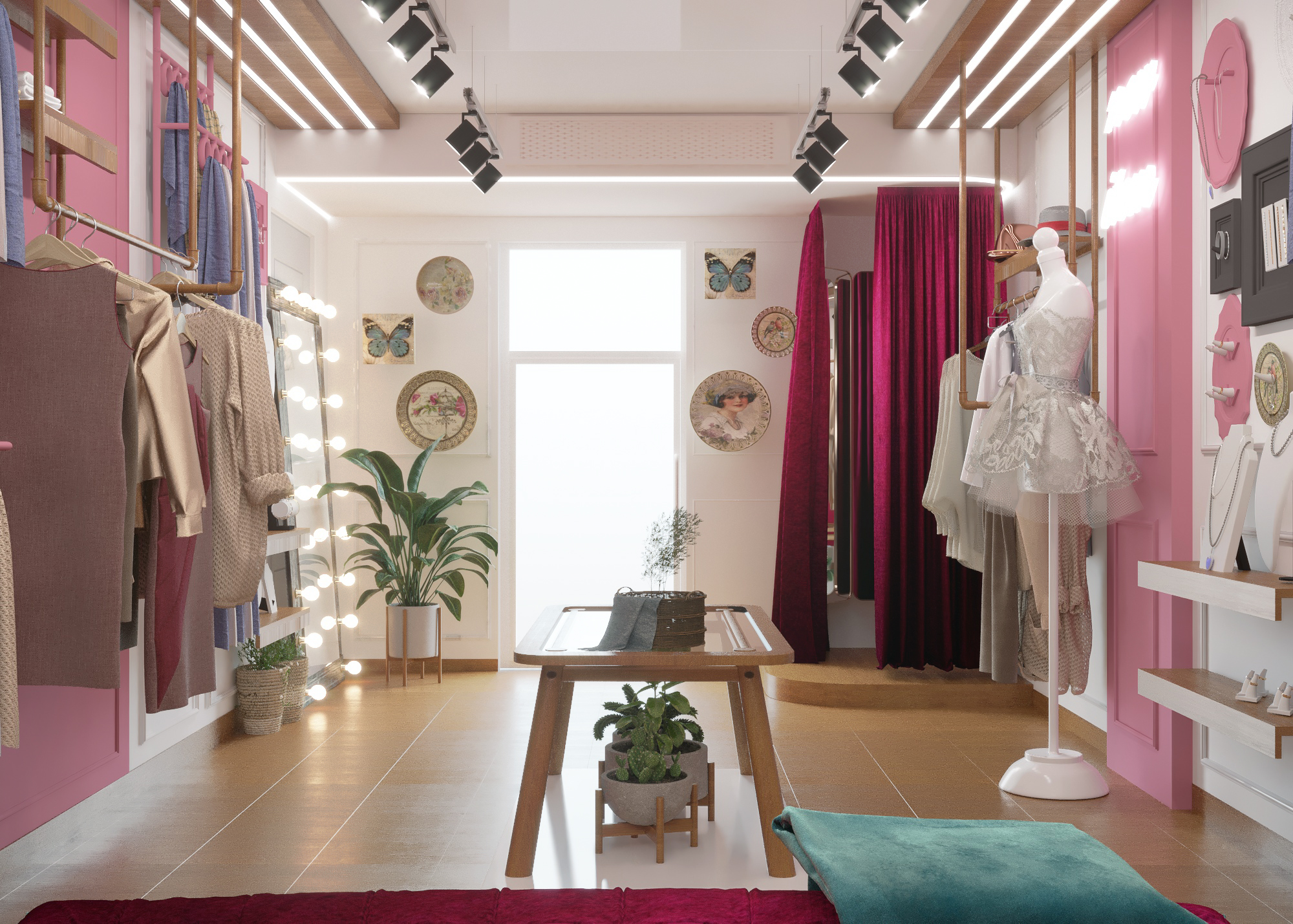 小型复古风格精品店设计-2