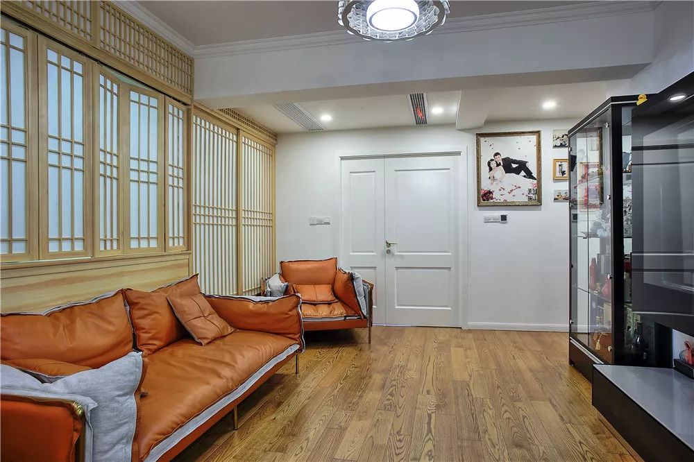 当和室遇上简约轻奢，当原木搭配皮质，让你的家永远有一种新鲜感！-12