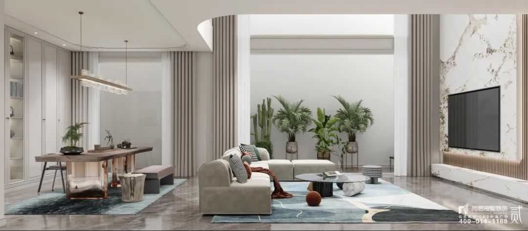 全案整装 | 460㎡现代法式，隔绝外界嘈杂，尽享松弛生活，浪漫人生！-27