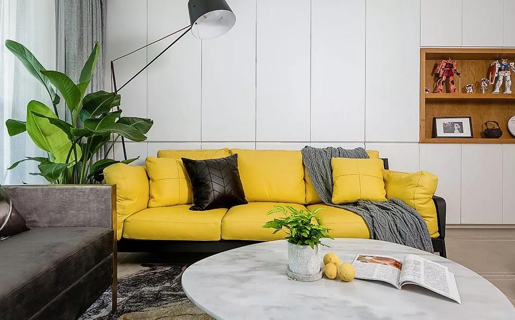 恒阁装饰|加了柠檬黄的北欧混搭风，就是要这个feel！-1