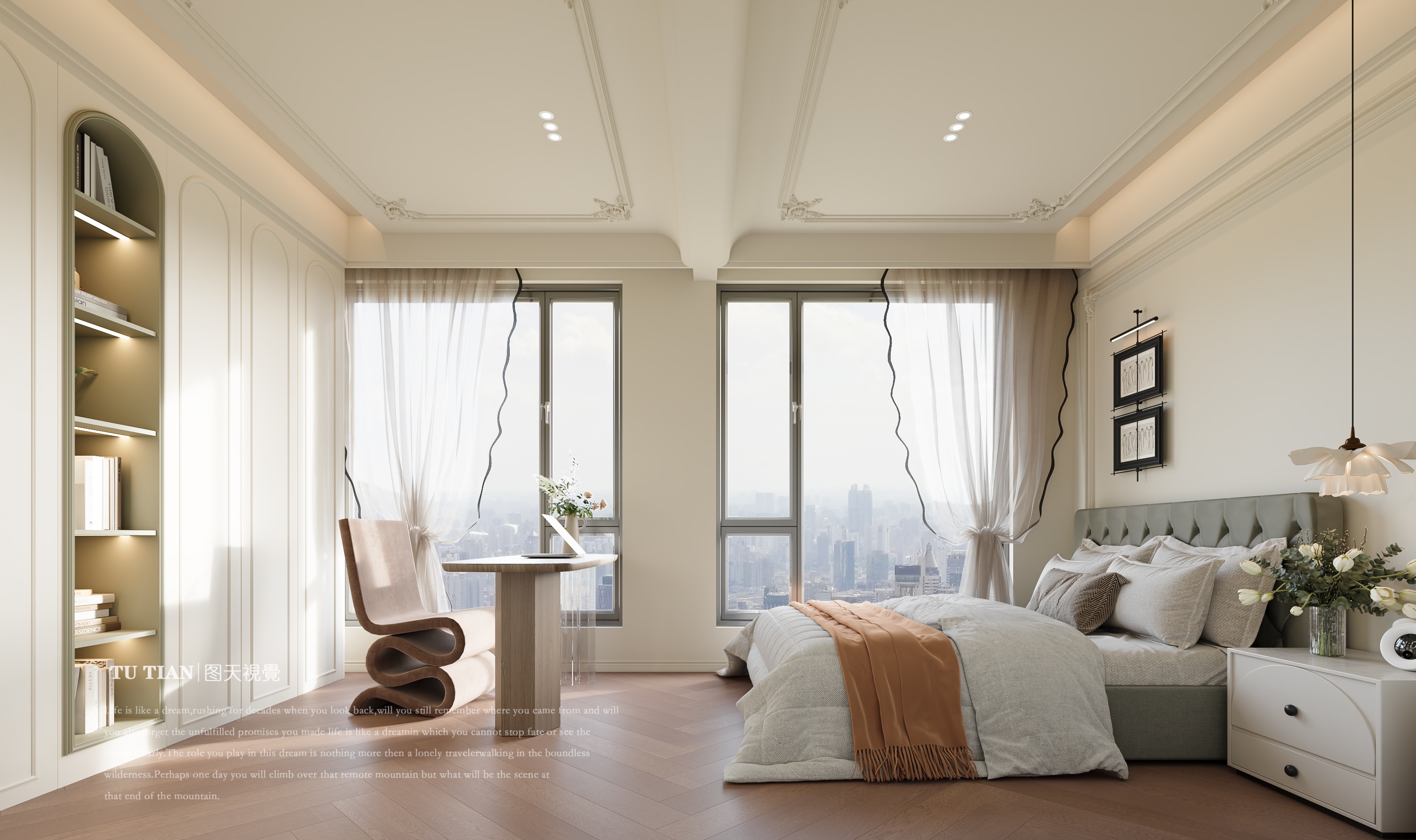 法式浪漫奶油  被光温柔包围的家-4