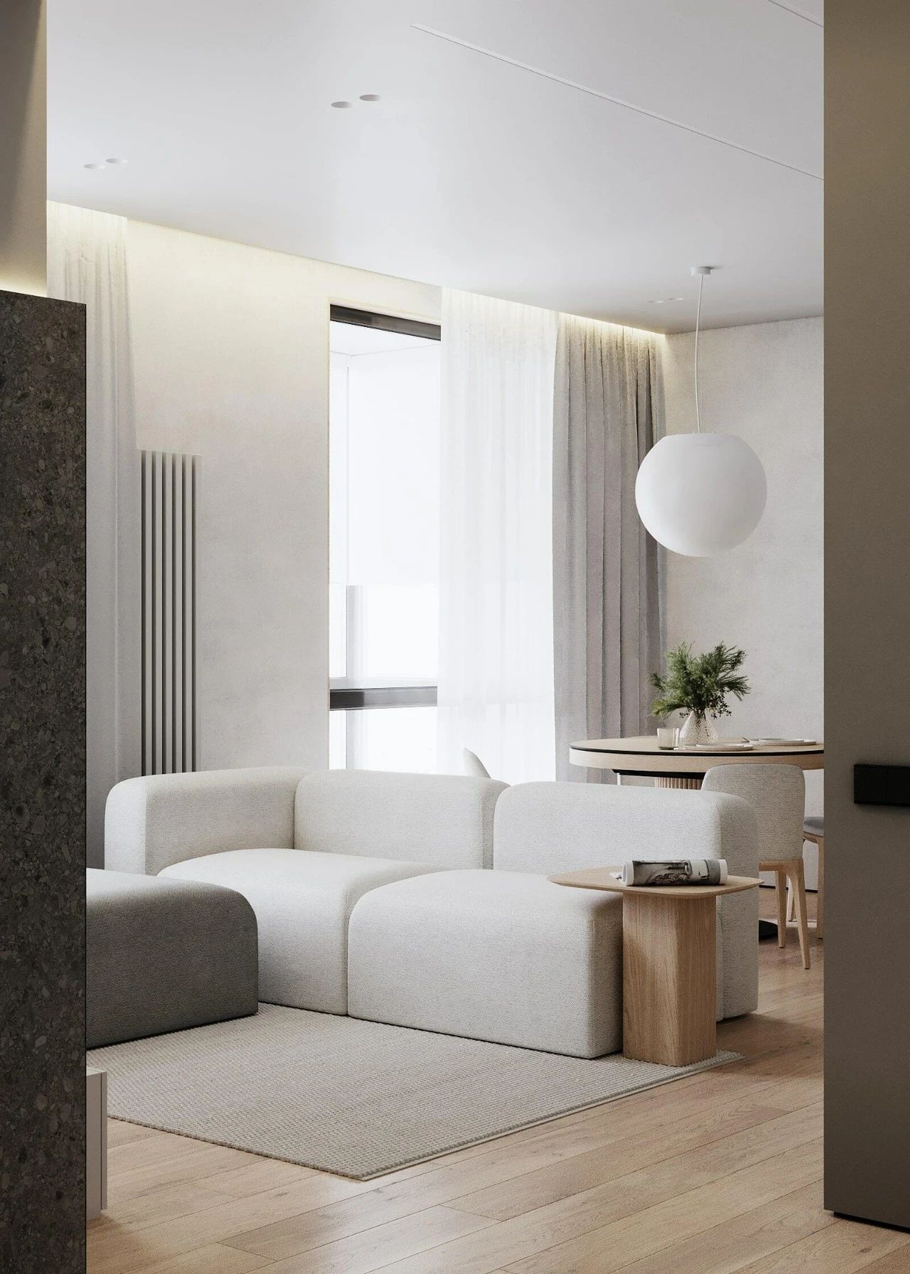 95㎡现代优雅公寓-4