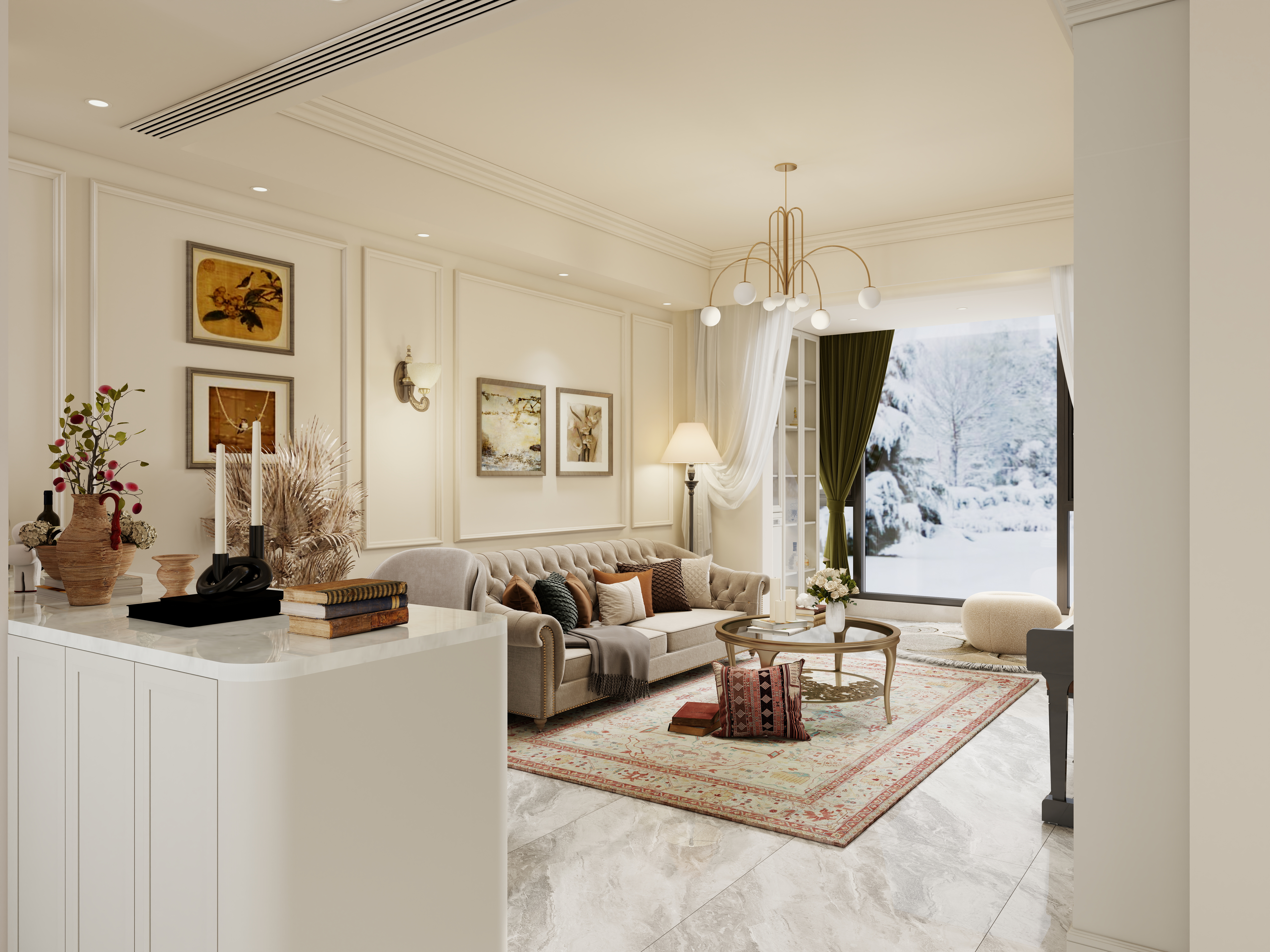 别墅、叠墅上叠，美式风格-0