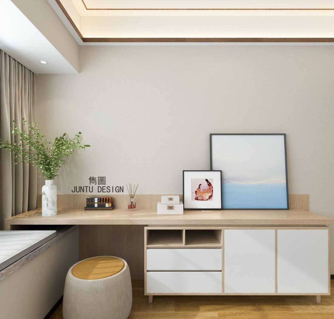 现代中式家居，拆墙扩容空间，原木与玻璃的通透之美-23