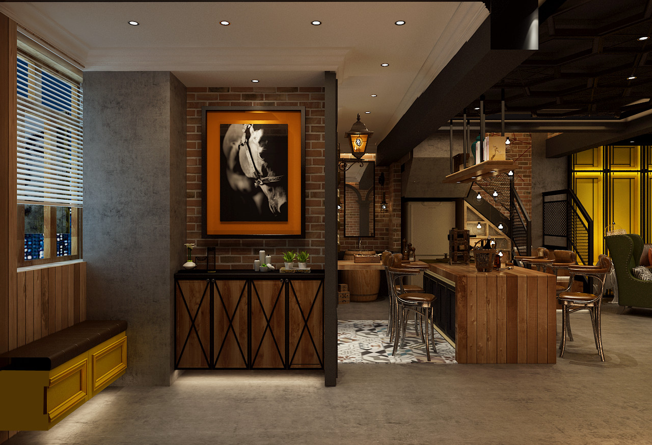 充满工业风格的房子-14