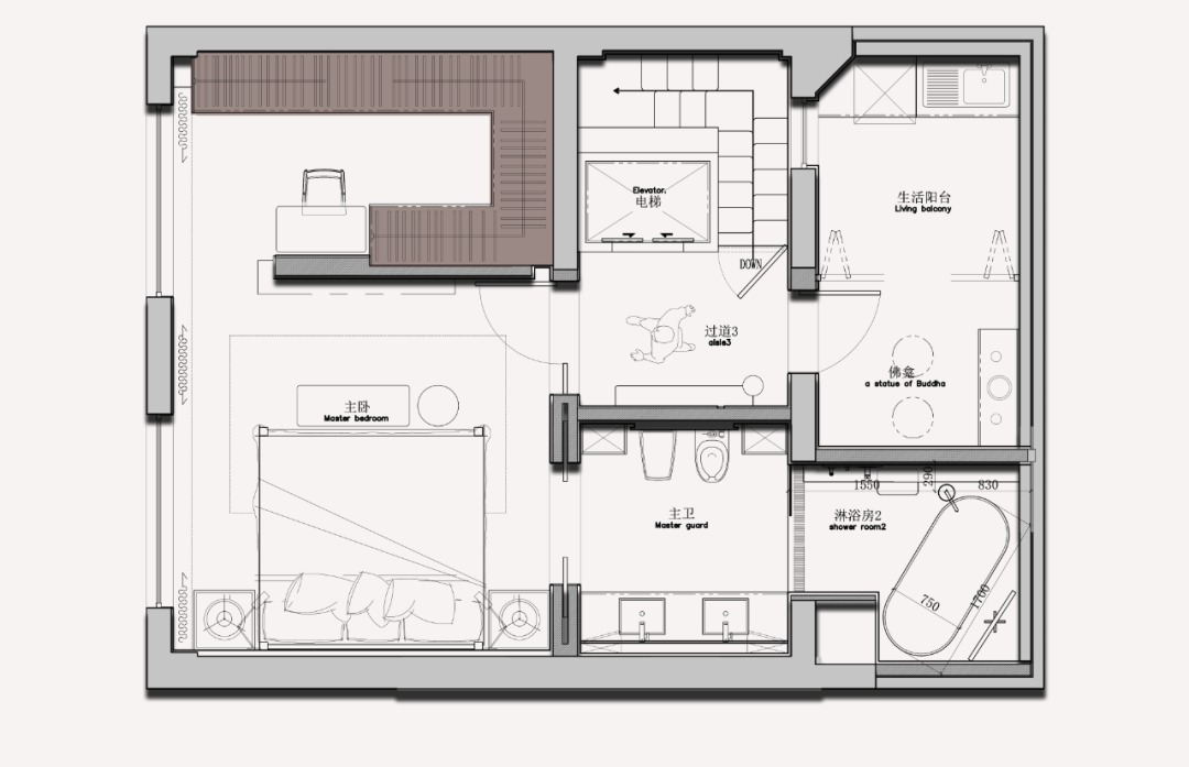黑域奢境 · 杭州 320㎡港式轻奢别墅设计丨中国杭州丨物里空间设计事务所-102