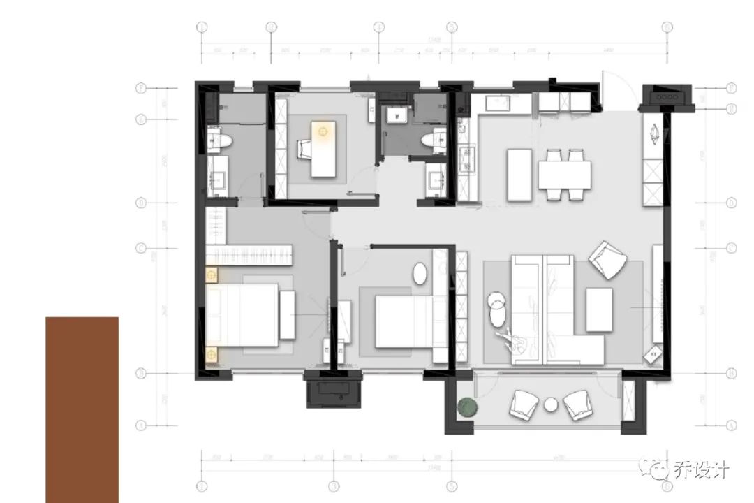 盘锦万科峯汇项目样板间设计丨中国盘锦丨北京楮乔室内设计有限公司-67