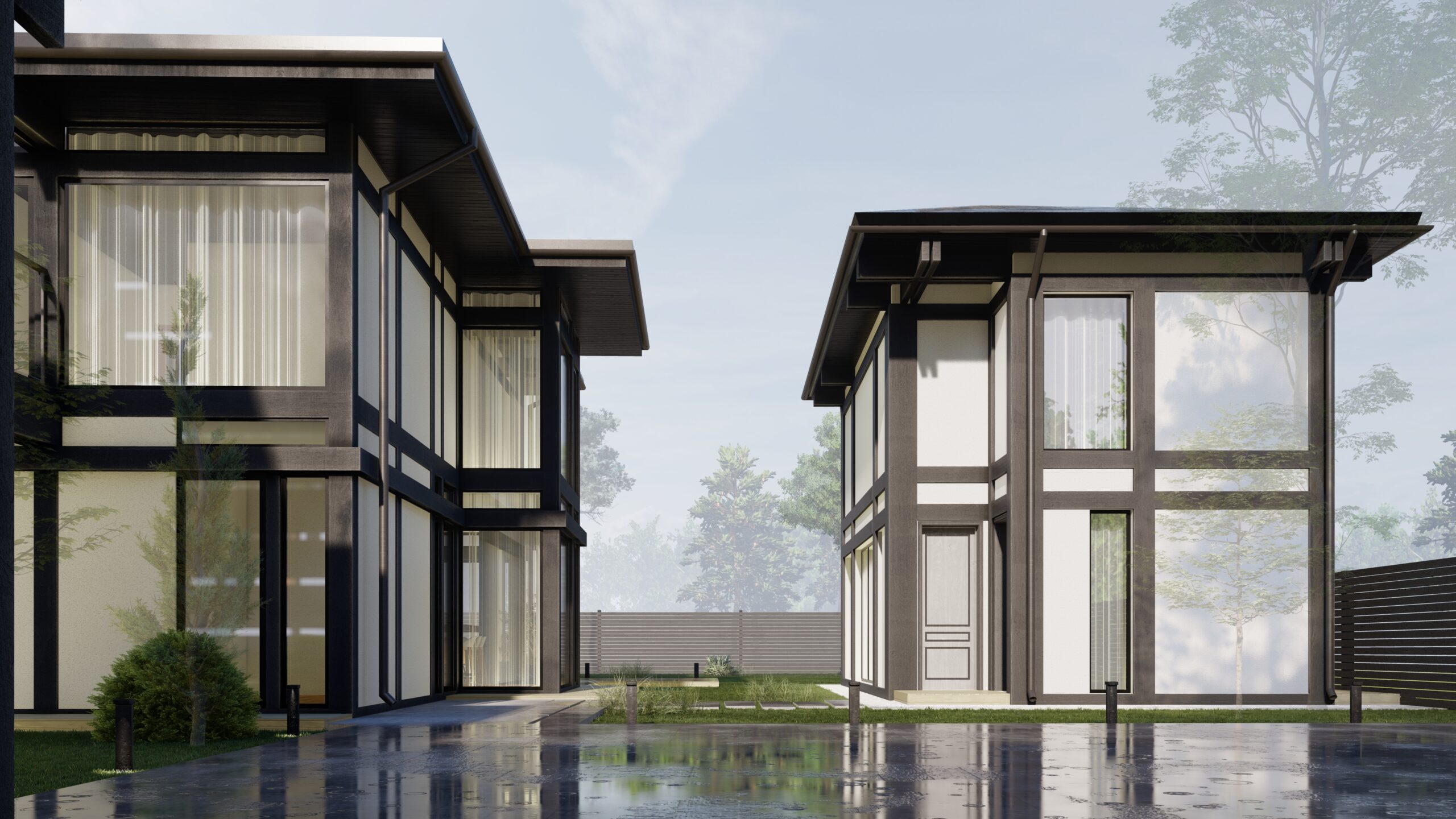 97㎡两层半木结构风格住宅设计丨ARXY工作室-18