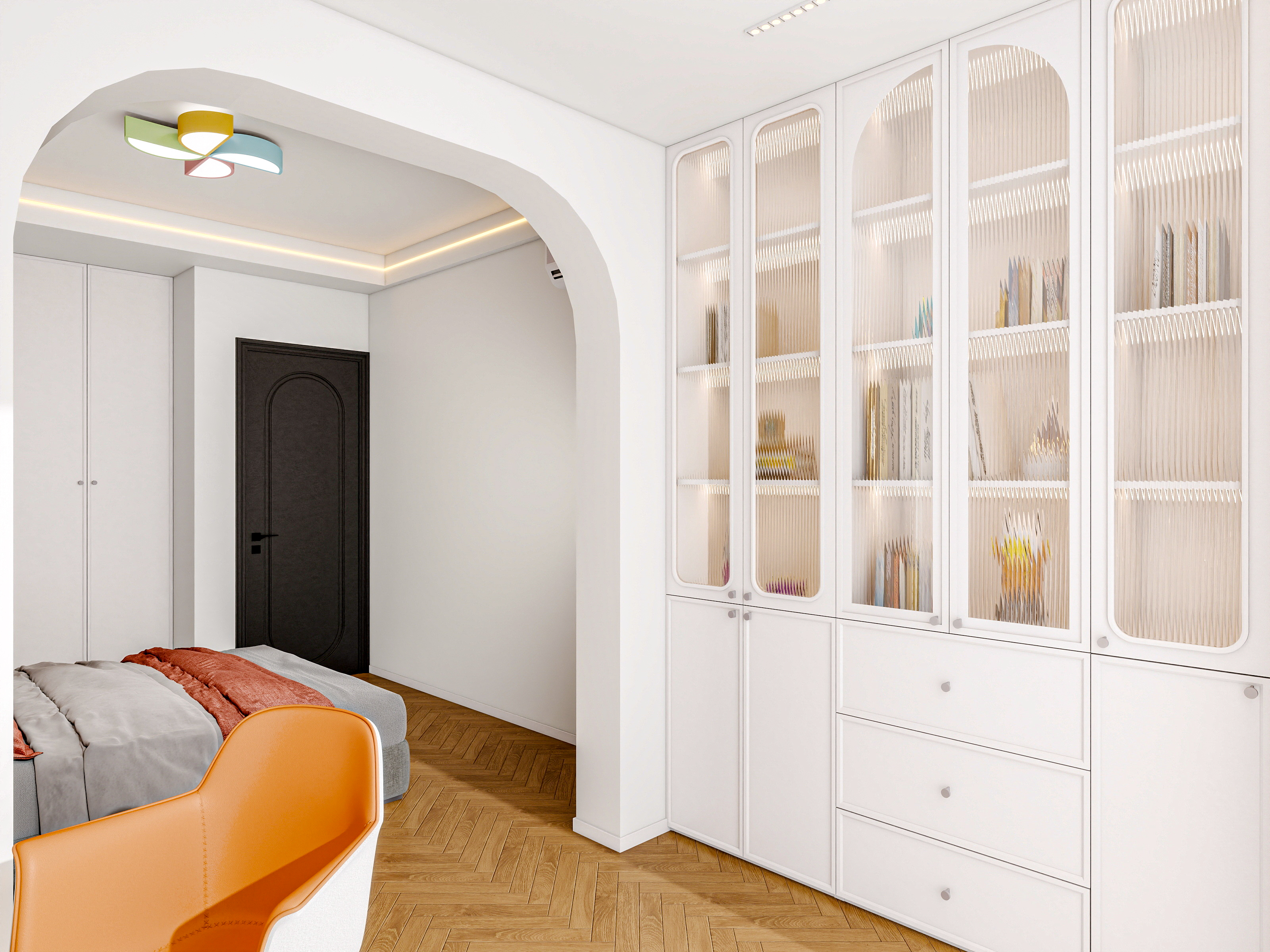 四川成都人居都市阳光（245平方简约法式顶跃六居室）-37