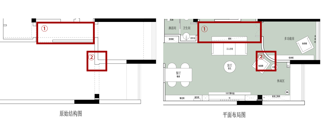95㎡轻法式二手房改造丨中国广州-18