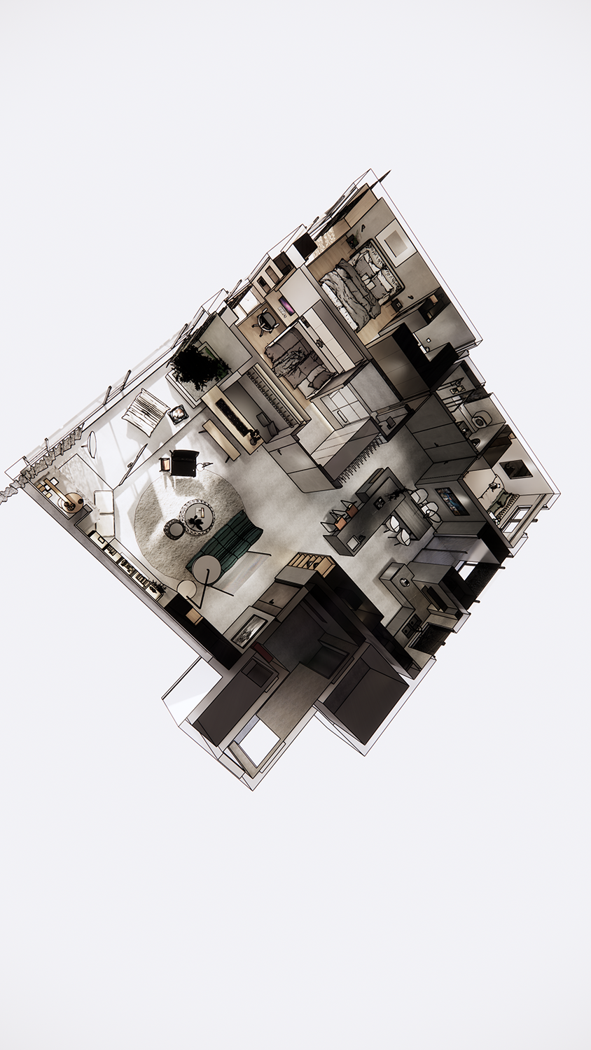 彩虹郦城 · 李斌的 165㎡现代住宅空间设计丨中国咸阳丨西安恩集建筑空间艺术有限公司-38