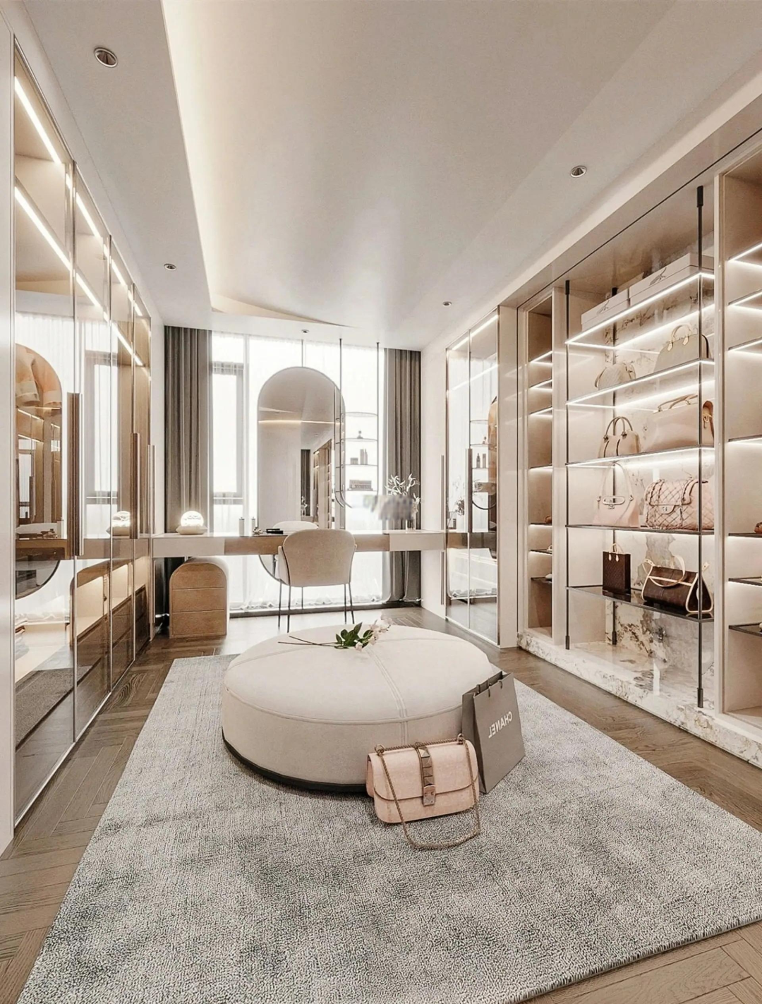 别墅大宅衣帽间空间装修-12