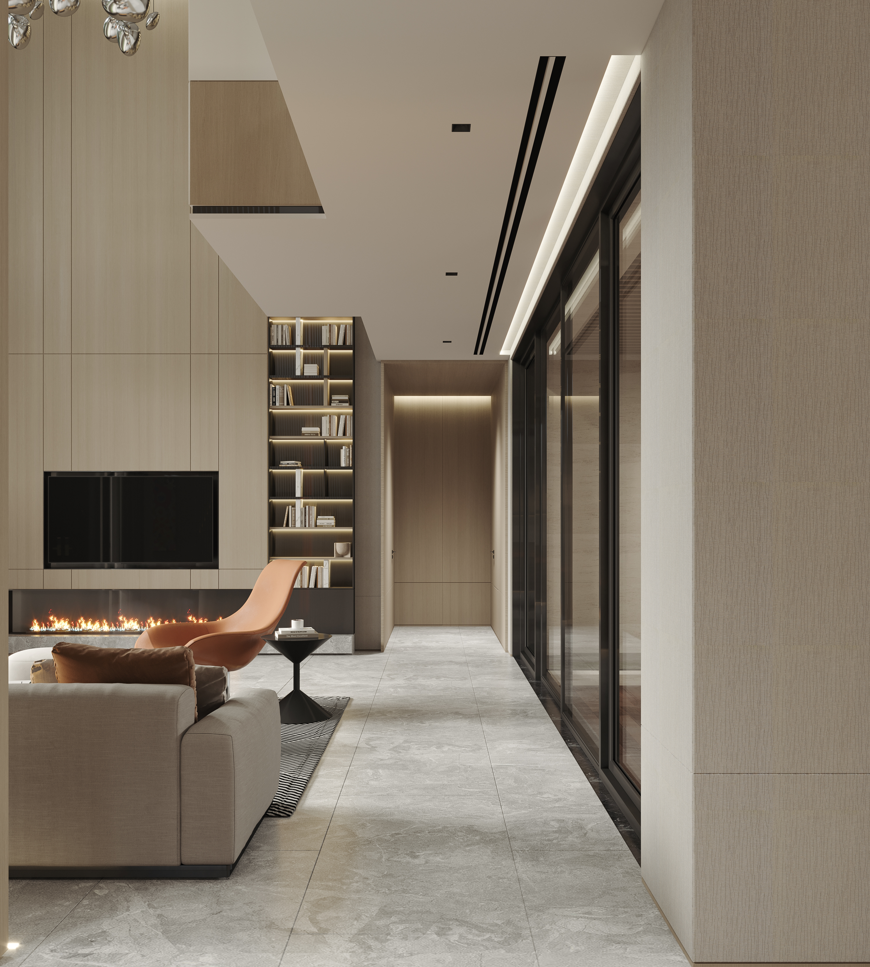 现代别墅客餐厅-30