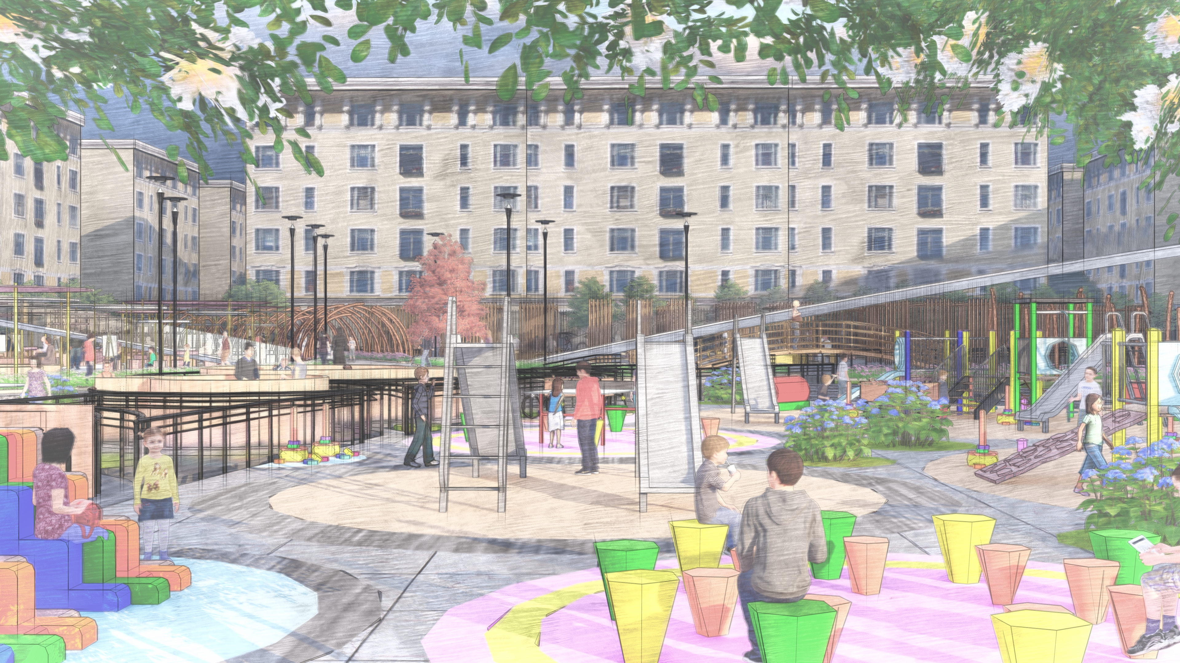 leqaa 广场，景观项目-10