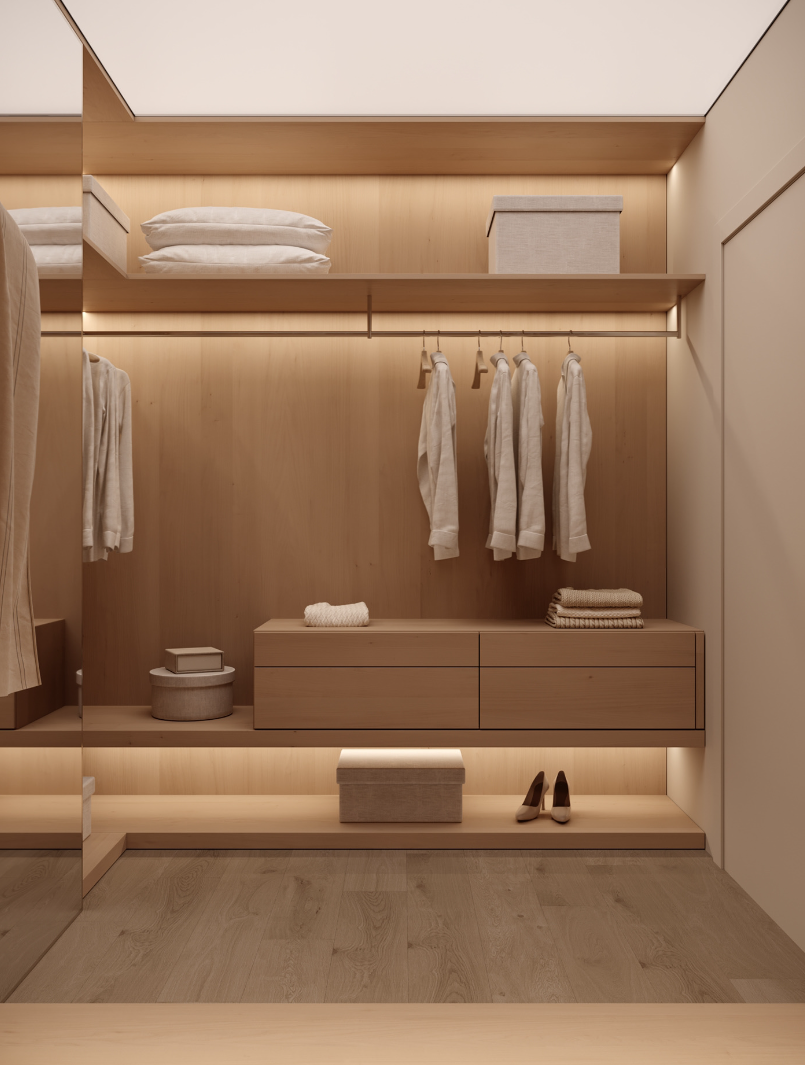 86㎡ 极简原木 温馨住宅-14