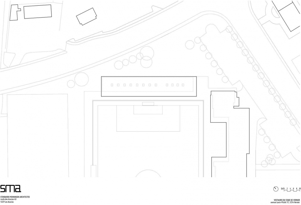 日内瓦 Vernier 运动场更衣室扩建，展现简约实用设计-27