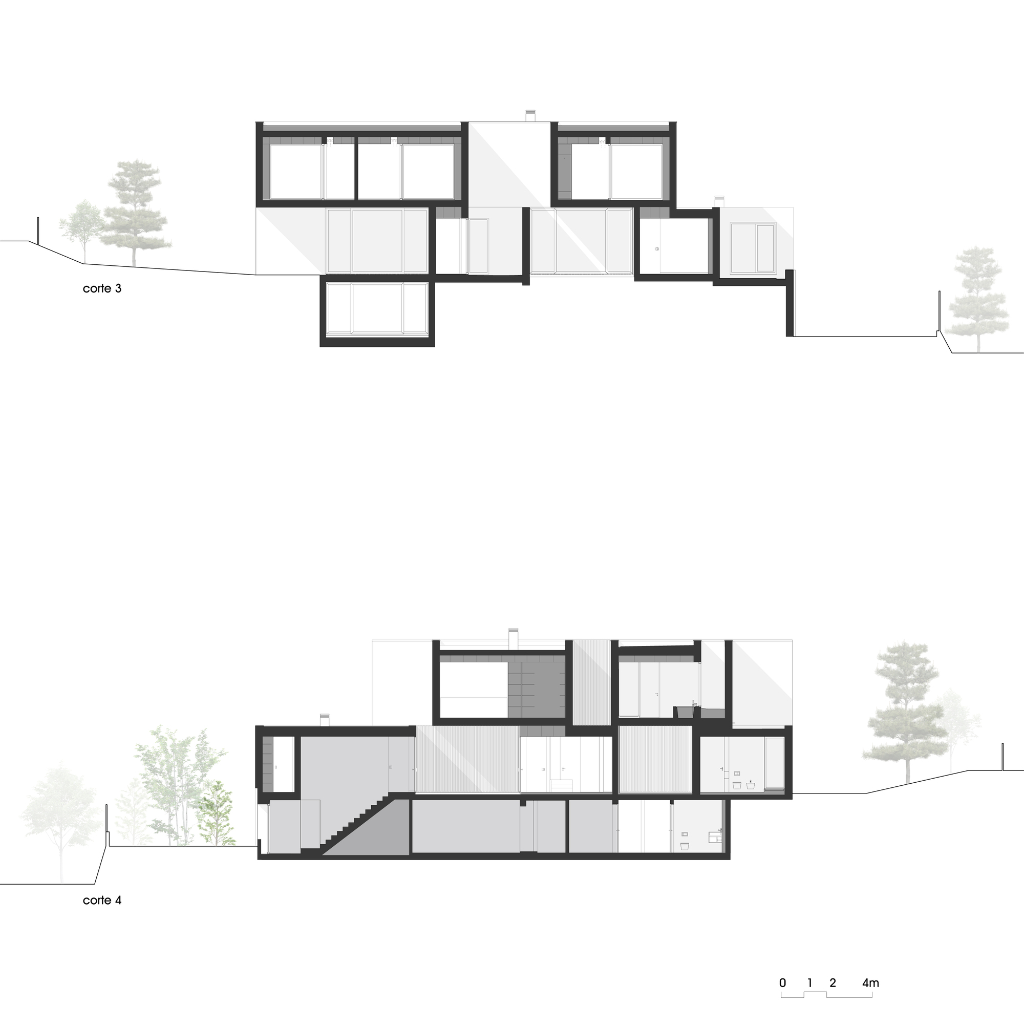 白色立方体别墅 | 打造室内外透明感-25