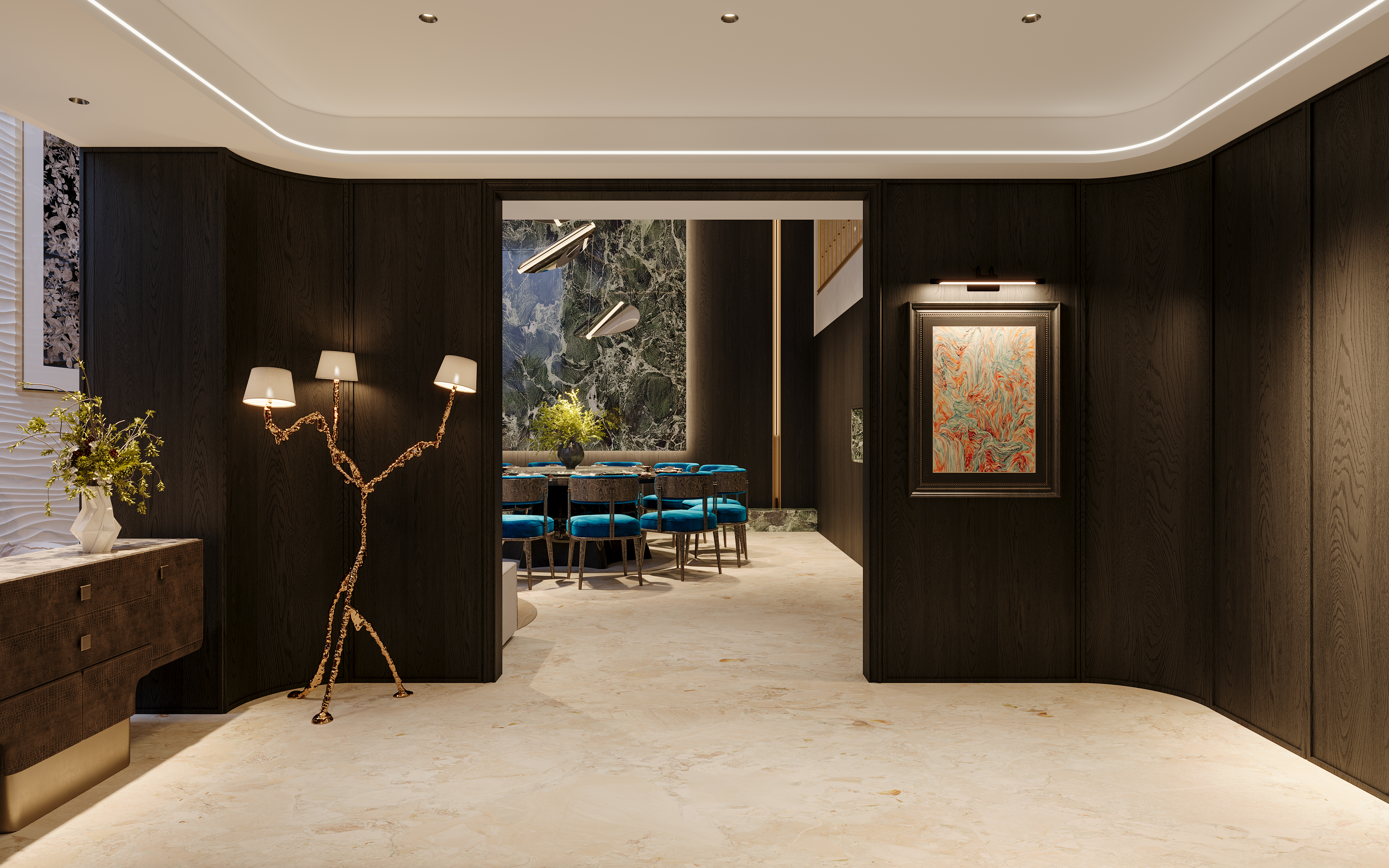 老钱风私宅丨设计师吴君艳,渲染师XL-26