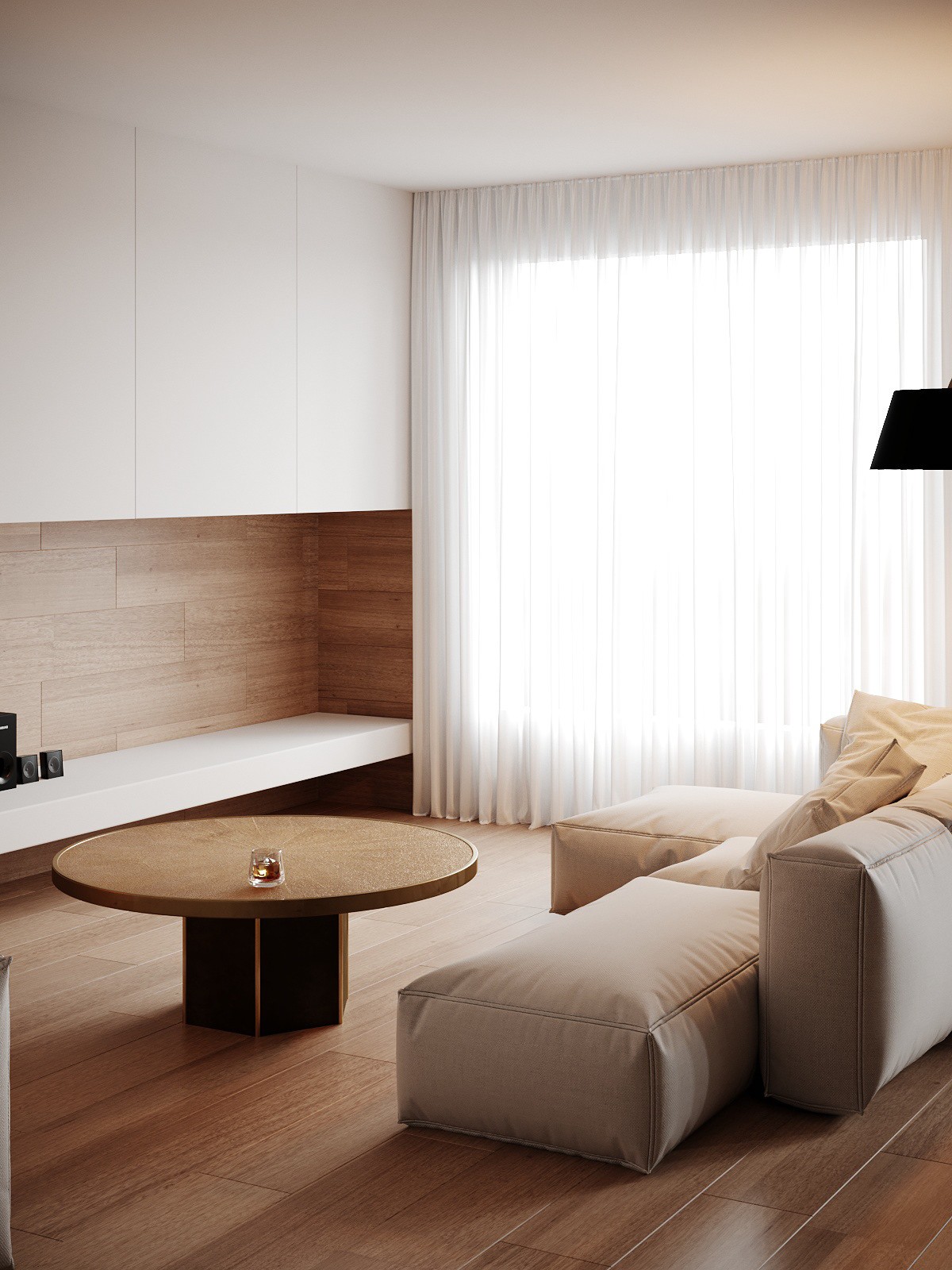 120m²现代风住宅，高级灰与木色的经典搭配-8