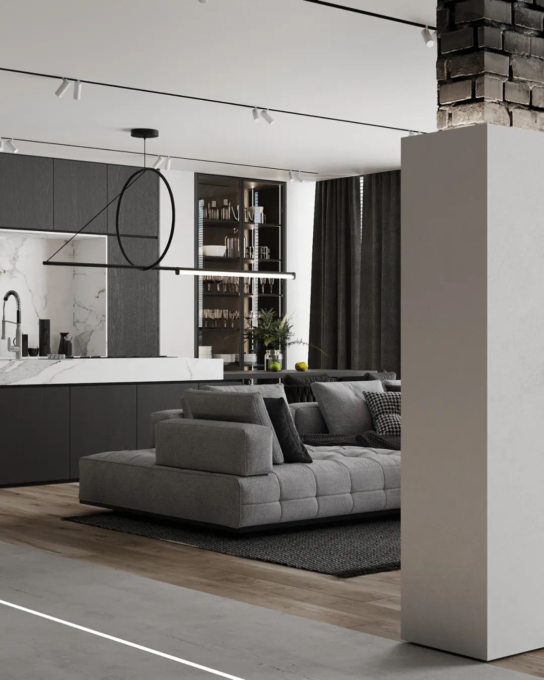 灰色简约空间,黑与白的都市艺术丨HPISD-18