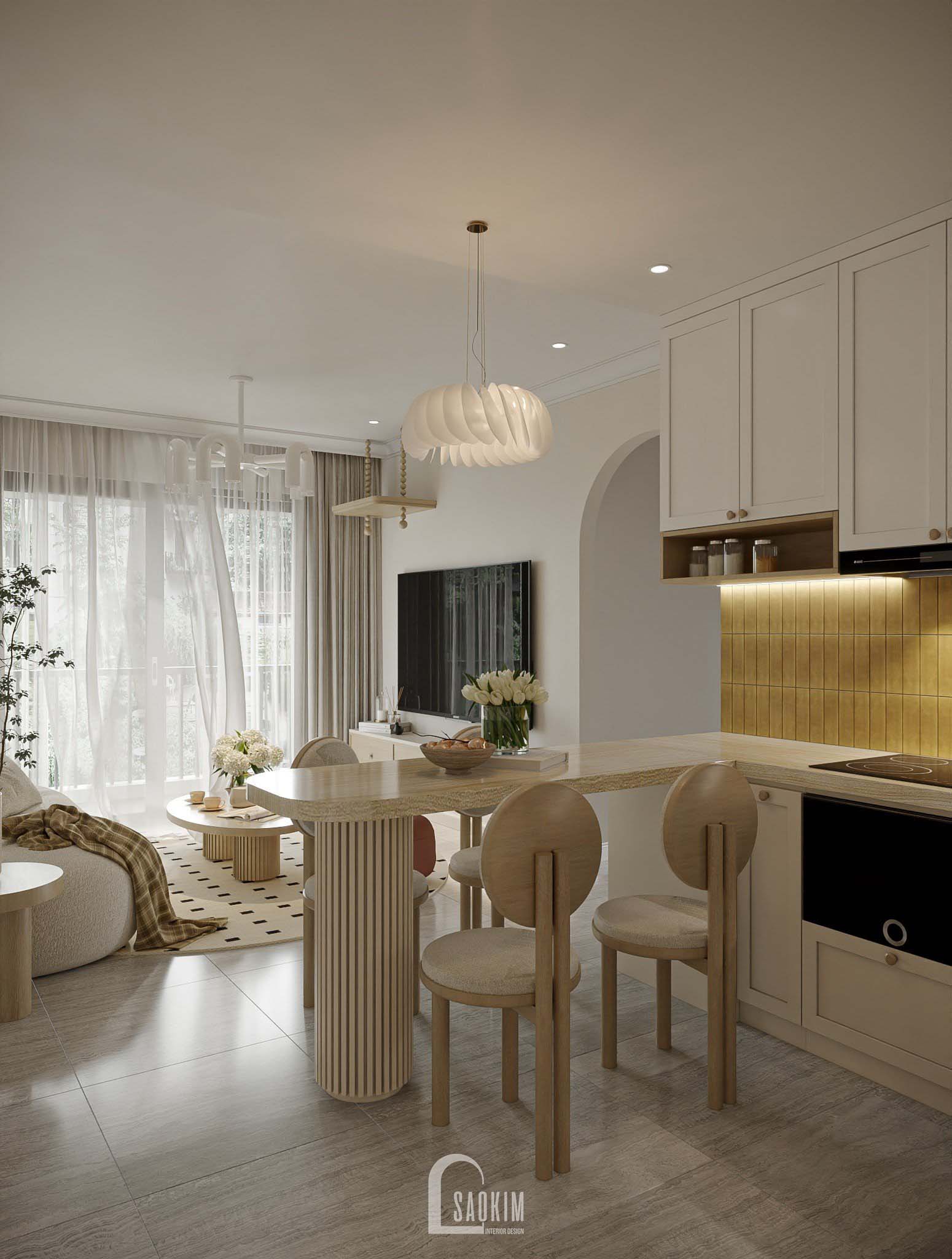 KoreanChic Style Apartment Interior-Vinhomes Ocean Park-10