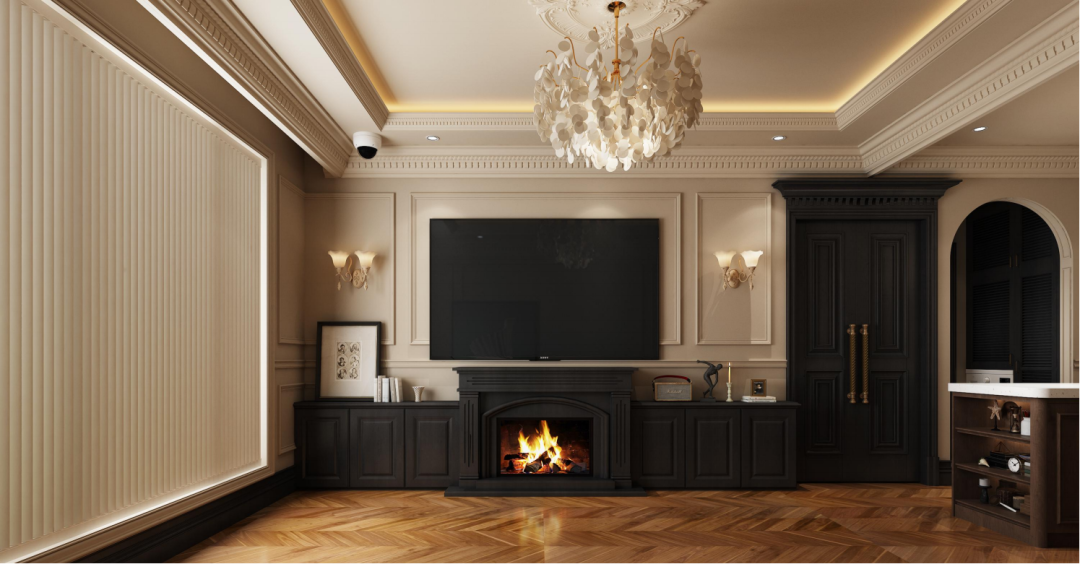 复古美式风室内设计丨居然装饰北四二部-19