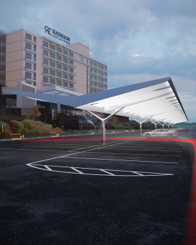 parking and entrance redesign, Sochi