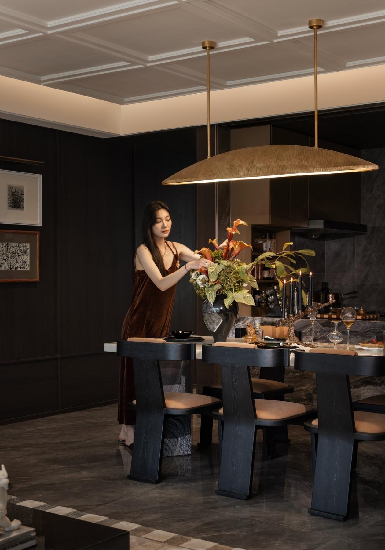 贵阳万科·未来溪地135㎡样板间丨中国贵阳丨软装GNU金秋设计,硬装深圳市梵一舍室内装饰设计-14