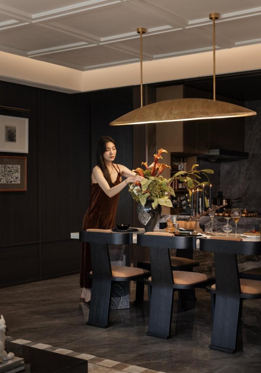 贵阳万科·未来溪地135㎡样板间丨中国贵阳丨软装GNU金秋设计,硬装深圳市梵一舍室内装饰设计-14