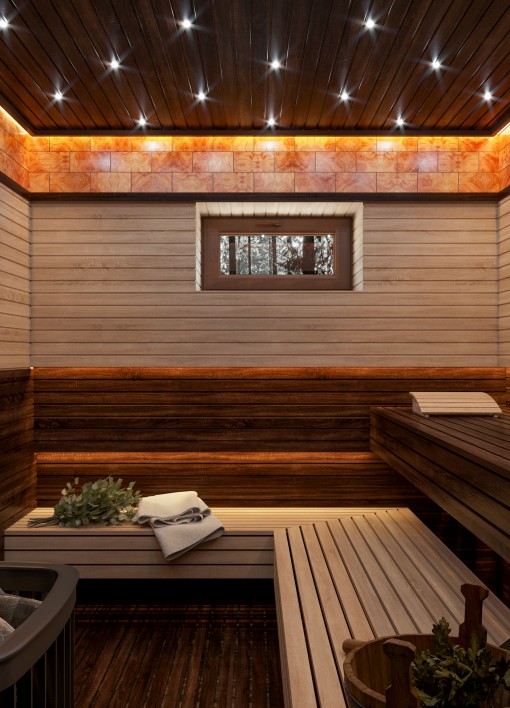带休息区的桑拿房室内设计-14