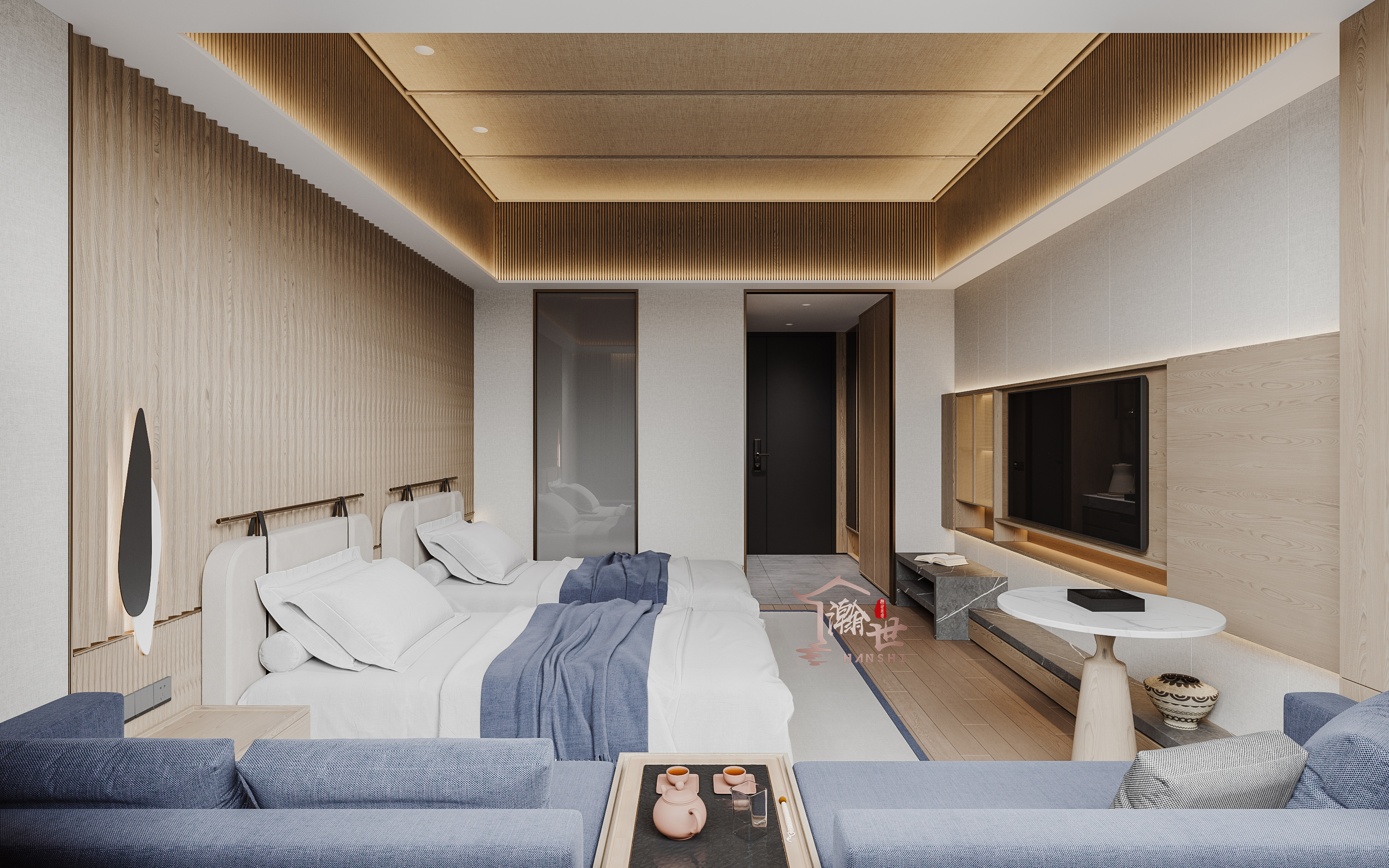 现代森林大酒店客房—瀚世展现高端设计魅力-8