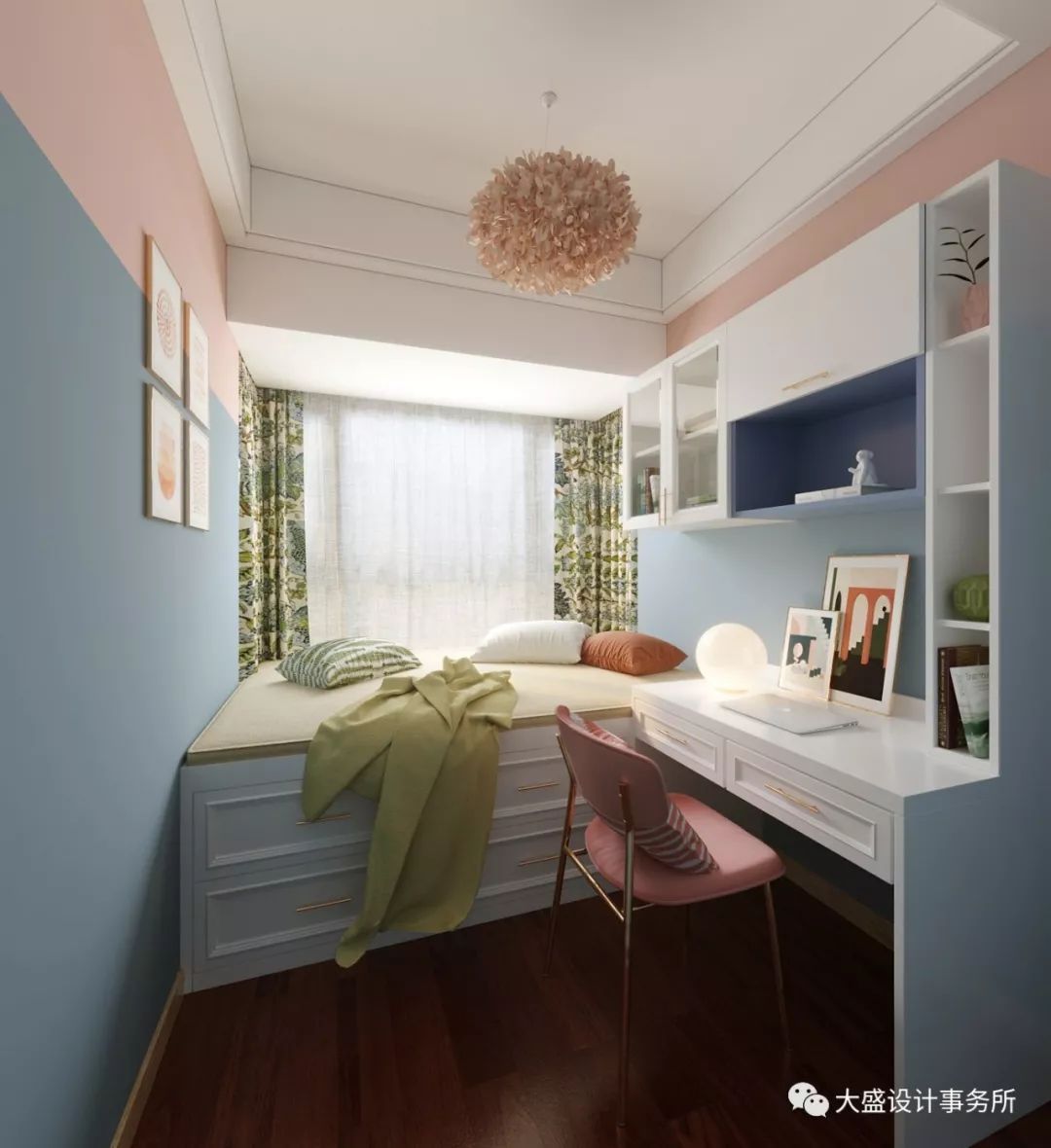 南宁 96㎡孟菲斯风格家居，色彩斑斓的甜蜜空间-117