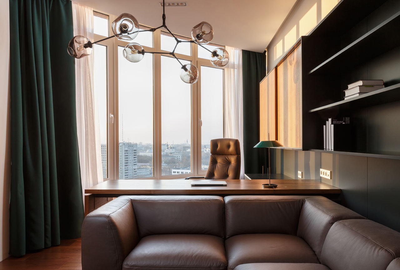 乌克兰顶层公寓 | 城市全景与简约设计的完美融合-18