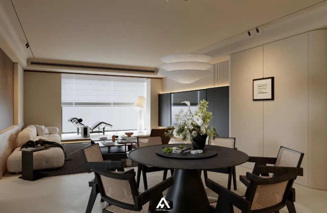 南昌阿鹤设计|210m²滨江大平层，游走在空间里！-14