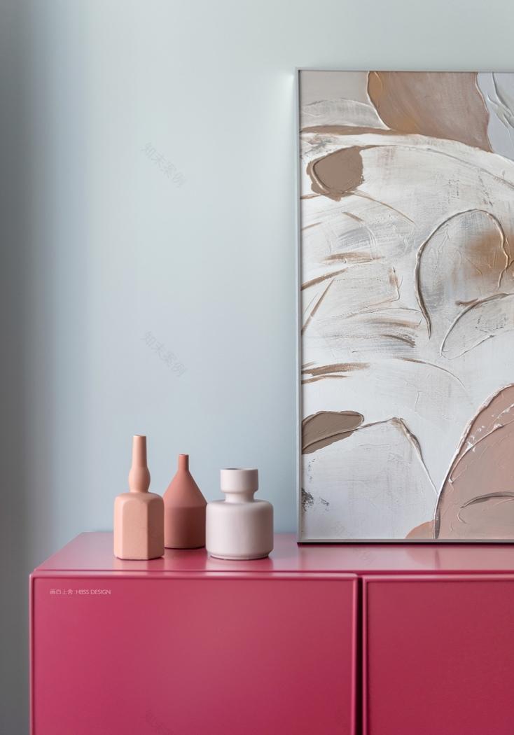 白上舍平层轻奢风 | 金属元素与色彩的完美融合-18